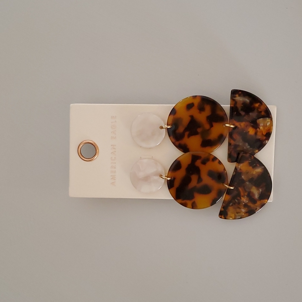 American Eagle tortoise style earrings